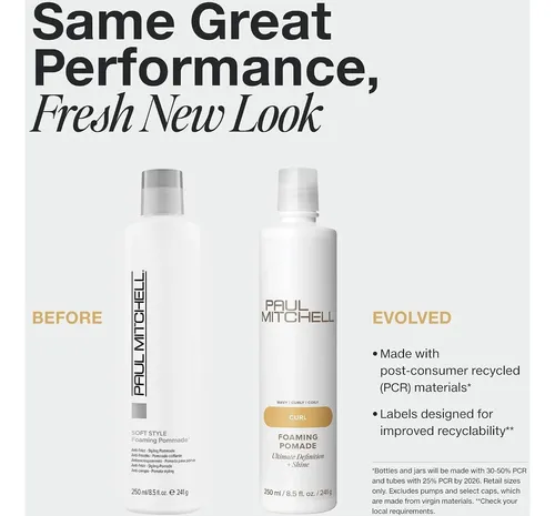 Pomada Espumosa Paul Mitchell Para Cabello Rizado 8.5 Oz