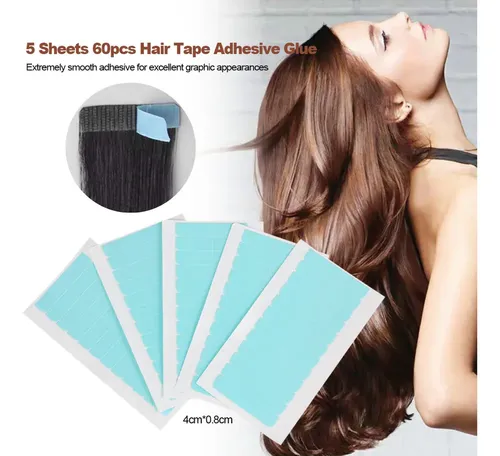 A Cinta Adhesiva For El Cabello, 60 Unidades, For Extensione