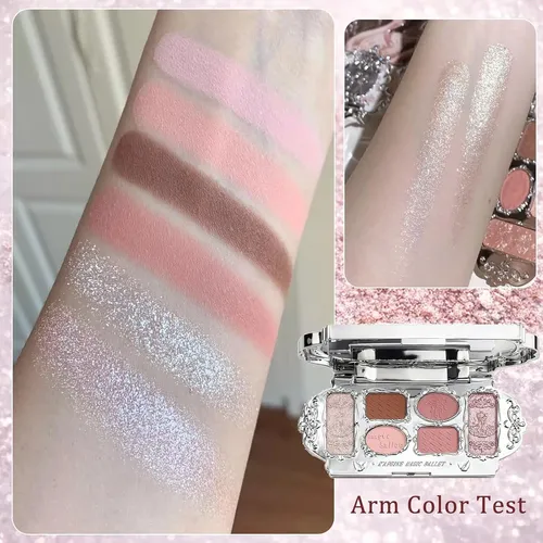 Paleta De Sombras K’apeine 6x Sombras Mates Y Brillantes