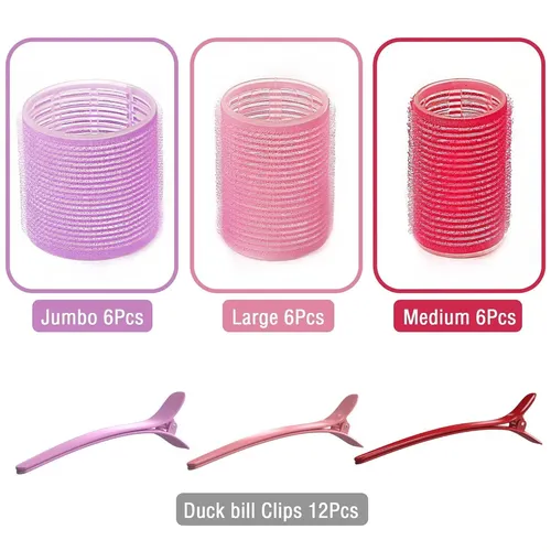 Rulos Morados Para Cabello Largo