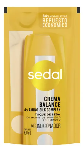 Acondicionador Sedal Crema Balance 300ml Repuesto Doypack