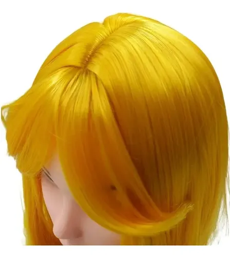 Peluca Varios Colores Con Flequillo Lacio 40cm