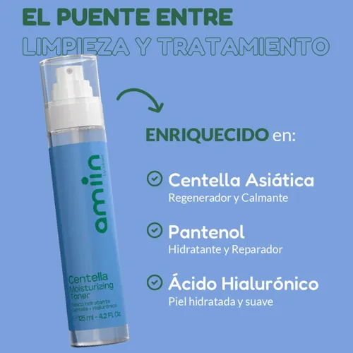 Idraet Tonico Hidratante Amiin Centella Hialuronico 125ml