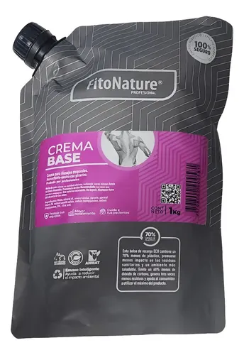 Crema Base Para Masajes Calidad Profesional Fitonature 1 Kgm