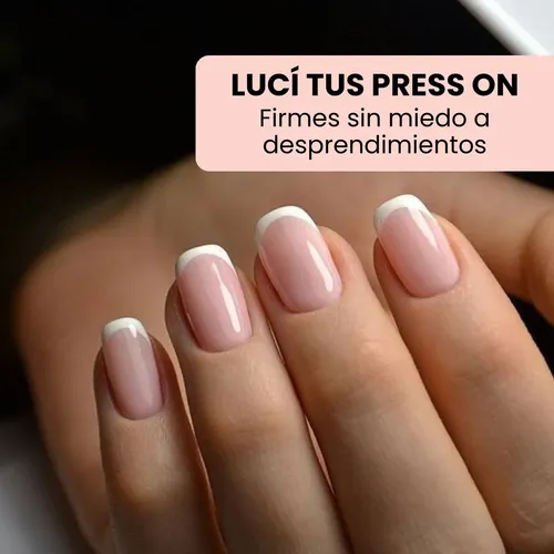 Pegamento Uñas Nail Glue Press On Postizas Autoadhesivas X3