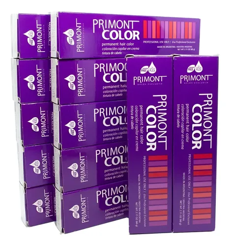 Primont Color Combo X12 Tinturas Coloración Cabello 60gr.