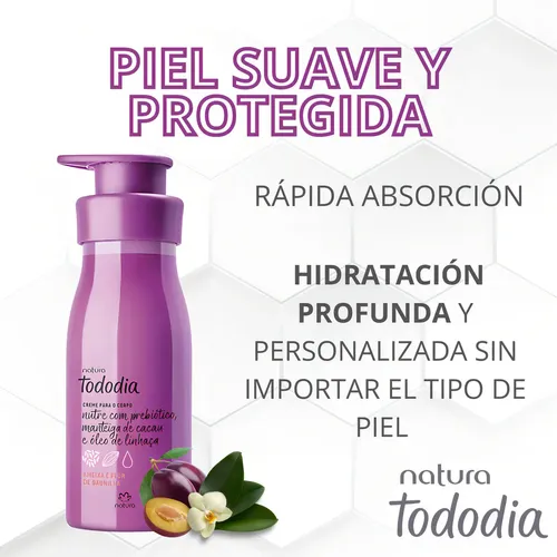 Crema Hidratante Corporal Natura Tododia Ciruela Y Flor De Vainilla 400 Ml
