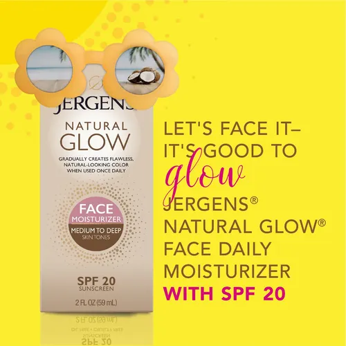 Autobronceador Facial Jergens Spf 20, 2 Oz