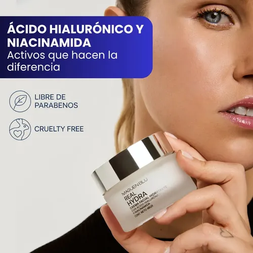 Crema Hidratante X2 Facial Acido Hialurónico Niacinamida Todo Tipo De Piel Día/noche