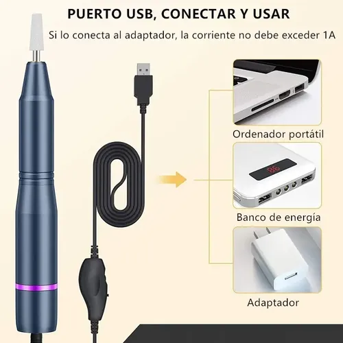 Lima De Uñas Eléctrica 11 En 1 Taladro De Uñas Profesional