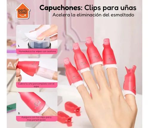 Kit Uñas Esculpidas Esmaltadas Semipermanente Cabina Uv Led