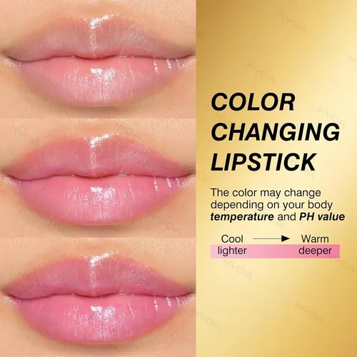 Kyda 2pzs Lápiz Labial Hidratante Cambio Color Rosa Suave
