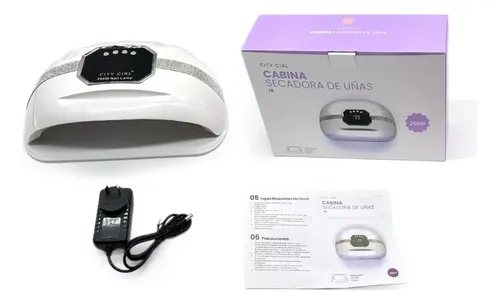 Cabina Lámpara Uv Led L6 268watts City Girl Diseño Strass
