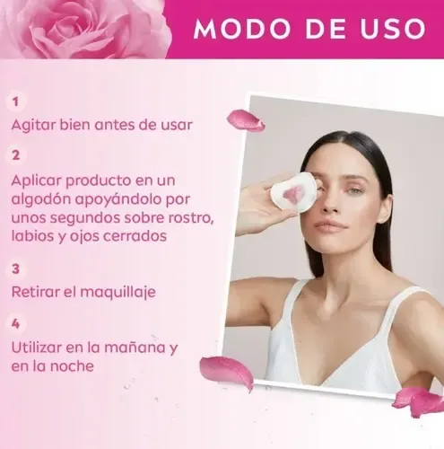 Nivea Rose Care Agua Micelar Bifásica X 400 Ml