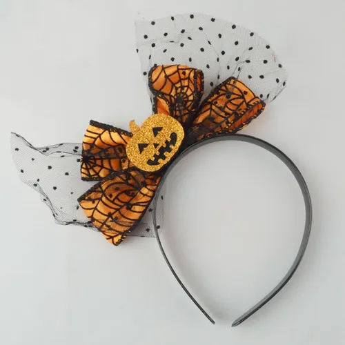 Hy Halloween Calabaza Diadema Mujeres Niñas Elástico –