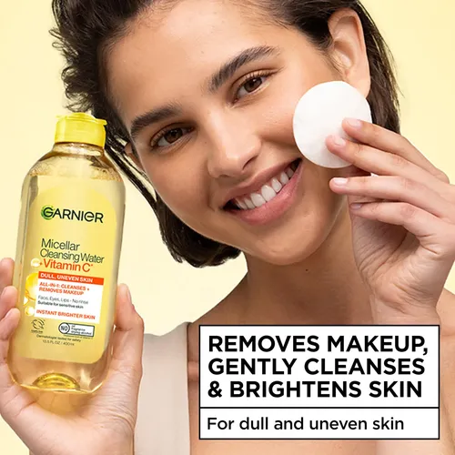 Agua Micelar Garnier Con Vitamina C, Limpiador De 400 Ml