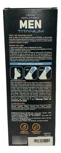 Crema Depilatoria Corporal Depimiel Men Titanium 120g X3 Uni