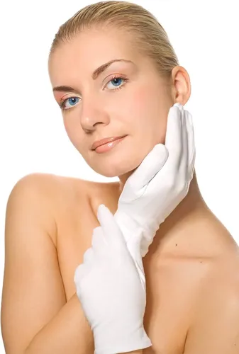 Guantes Algodón Blancos 6 Pares Hidratantes Para Manos