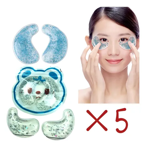 Pack X5 Pares Parches Gel Ojeras Reutilizables Reafirmantes