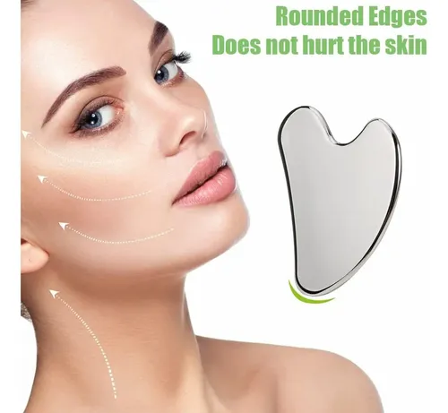Gua Sha Para El Masaje Facial, Rascador Gua Sha De Acero