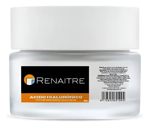 Crema Facial Hidratante con Ácido Hialurónico RENAITRE 50 mL Día/Noche