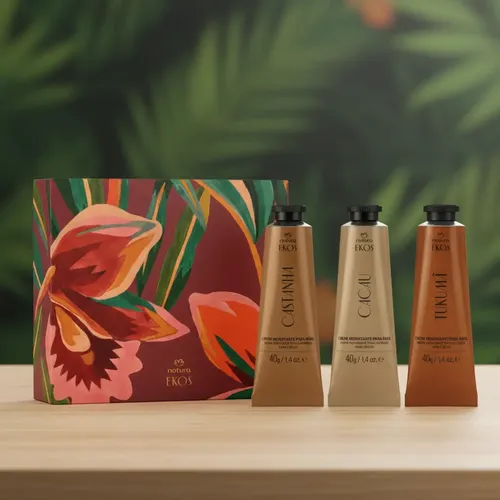 Natura Ekos Kit Cremas Manos X3 40g Regalo Maracuja Castaña