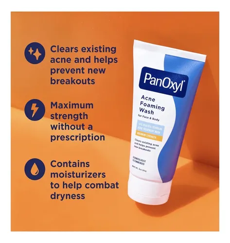 Panoxyl Espuma De Lavado Para El Acné. Fuerza Antimicrobiana