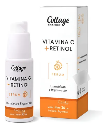Serum Vitamina C Y Retinol Antioxidante 30cc Collage