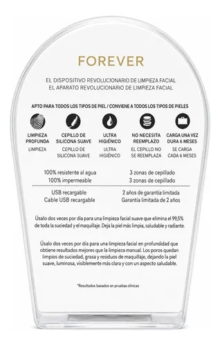 Cepillo Facial Eléctrico De Silicona Recargable Impermeable