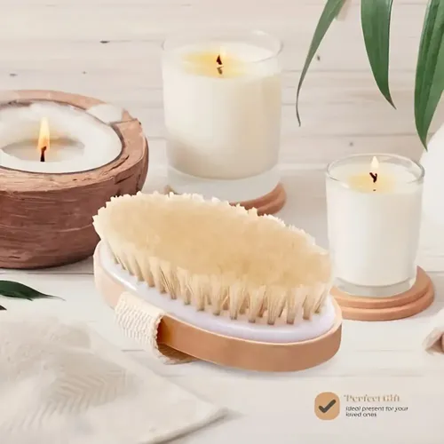 Cepillo Corporal Exfoliante De Madera 1 Pieza