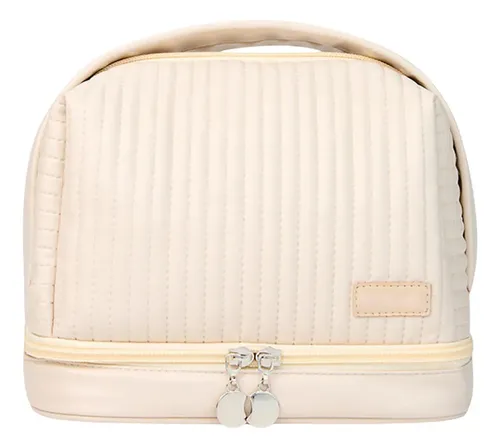 Bolsa De Maquillaje De Viaje Con Compartimentos Húmedos Y Se