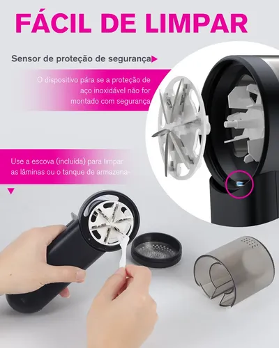 Depiladora Eléctrica Recargable Con 6 Cuchillas