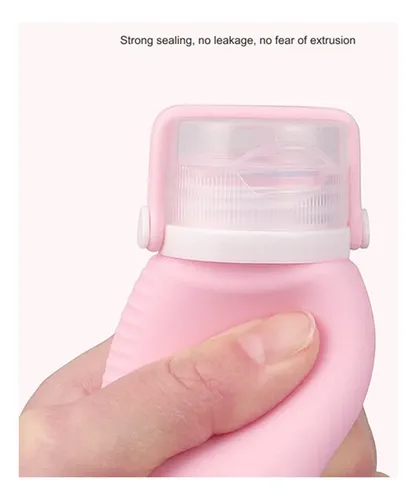 Botella De Silicona Recargable De Viaje For Limpieza Facial