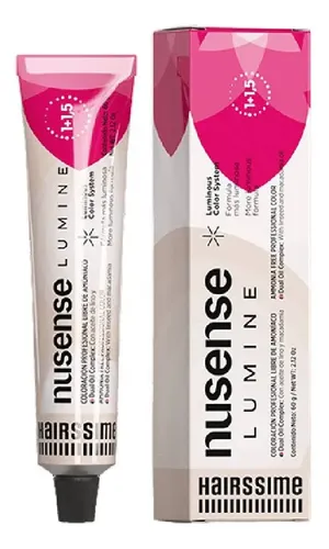 Hairssime | Nusense Ilumine | Tintura Sin Amoniaco 60gr Tono 1 Negro
