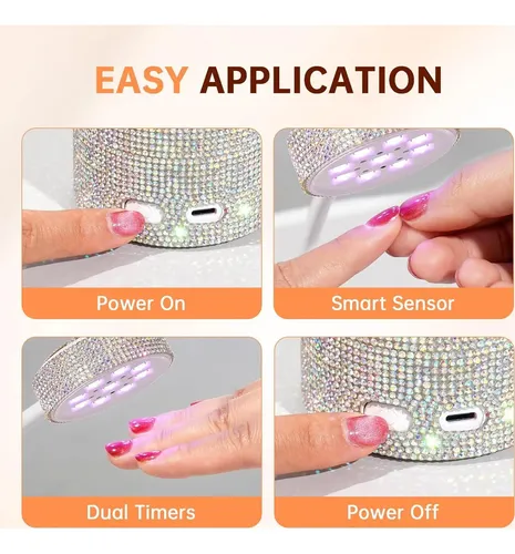 Lámpara De Uñas Uv Led Inalámbrica Christine Shelly 27w