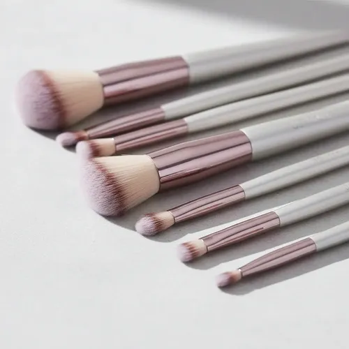 Set De 18 Brochas De Maquillaje Bs-mall Champagne