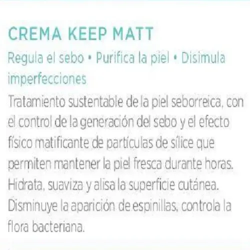 Crema Keep Matt Reguladora Sebo Puntos Negros X250 Icono