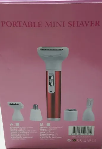 Afeitadora Mujer 5 En 1 Ceja Pierna Exfoliador Usb Recarg