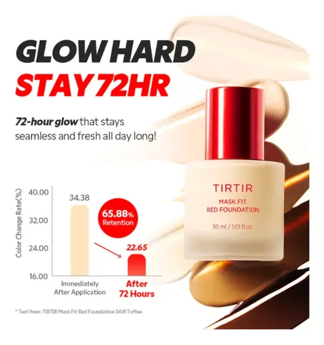 Tirtir Mask Fit Red Foundation Base Maquillaje 21n Ivory