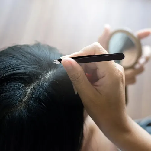 Pinzas Para Cejas Negras Acero Inoxidable Precisión 3 Unida