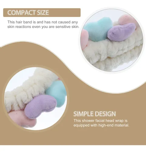 2 Piezas Bandas Para Cabello Spa Facial, Scrunchies Y Diadem