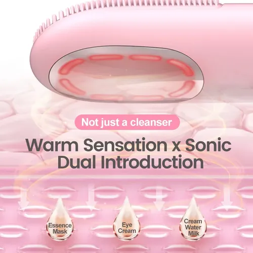 Cepillo Limpiador Eléctrico Rojo Sonic Facial