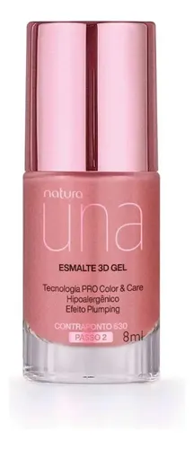 Esmalte De Uñas 3d Gel Una 8 Ml Natura