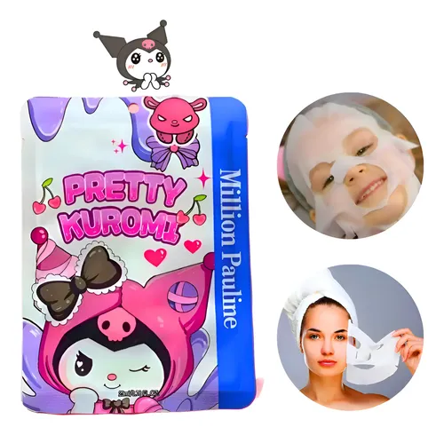 Mascarilla Facial Kuromi Million Pauline Niñas Y Adultas