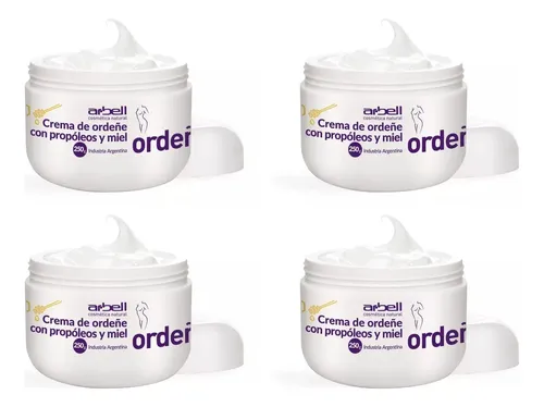 Crema De Ordeñe Arbell Con Propóleos Y Miel Pote 250gr X4u