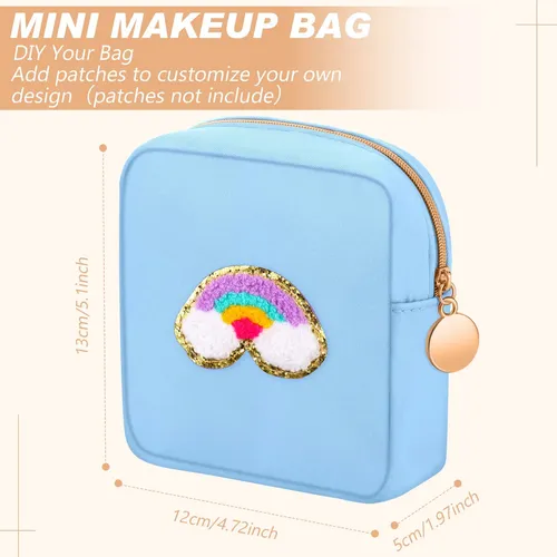 Bolsa De Maquillaje Kacctyen, Minibolsa De Nailon Para Moned