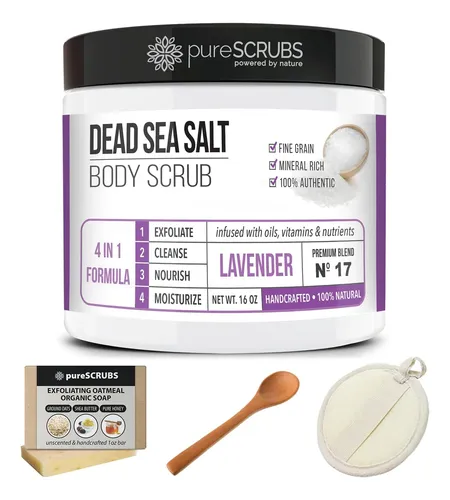 Exfoliante Corporal Purescrubs Sal Mar Muerto Lavanda 473ml