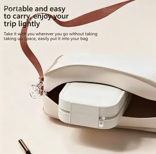 Organizador De Maquillaje Portátil Con Espejo Led