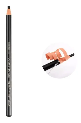 Lápiz dermatográfico profesional para cejas negro, kit de 4