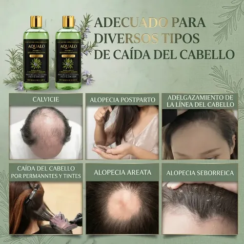 Shampoo Aqualo Pack 6 Meses Crecimiento Y Menos Caída